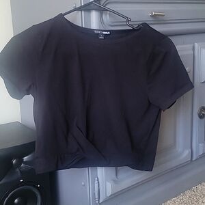 Black crop top